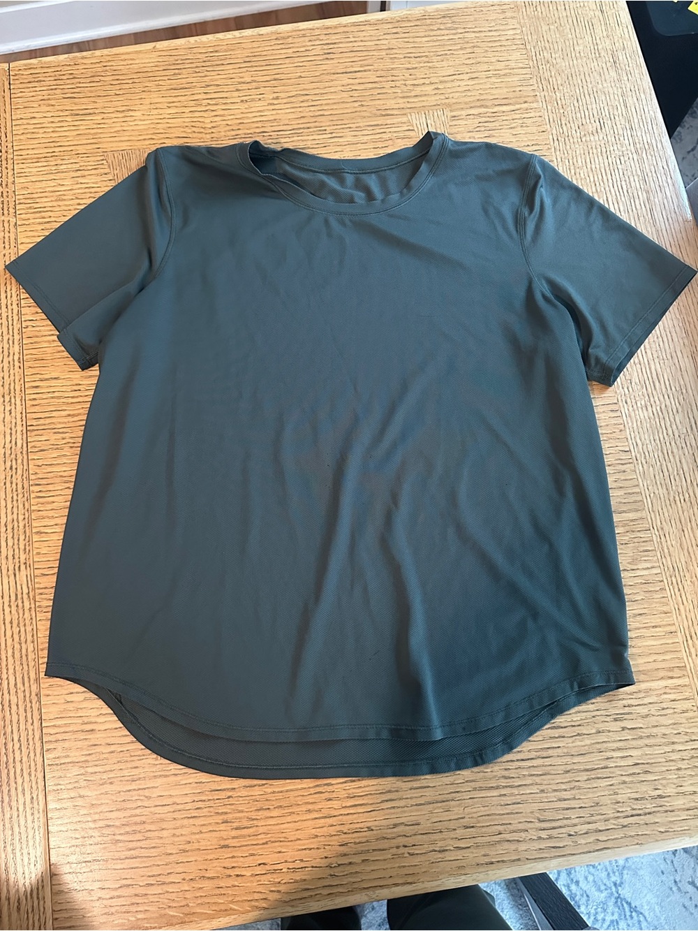 Lululemon high neck run and train tee